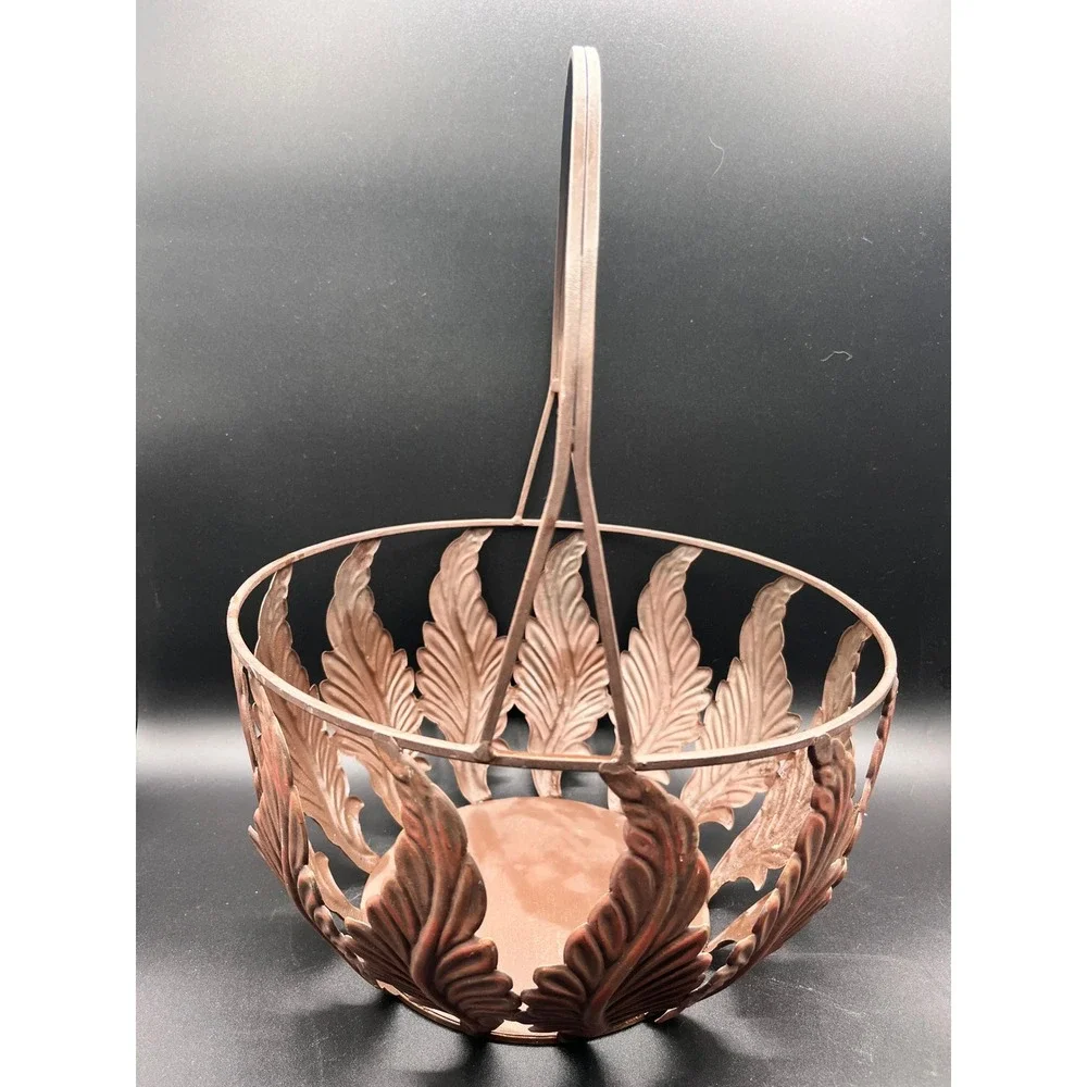 Decorative Metal Fern Leaf Basket Handle 12